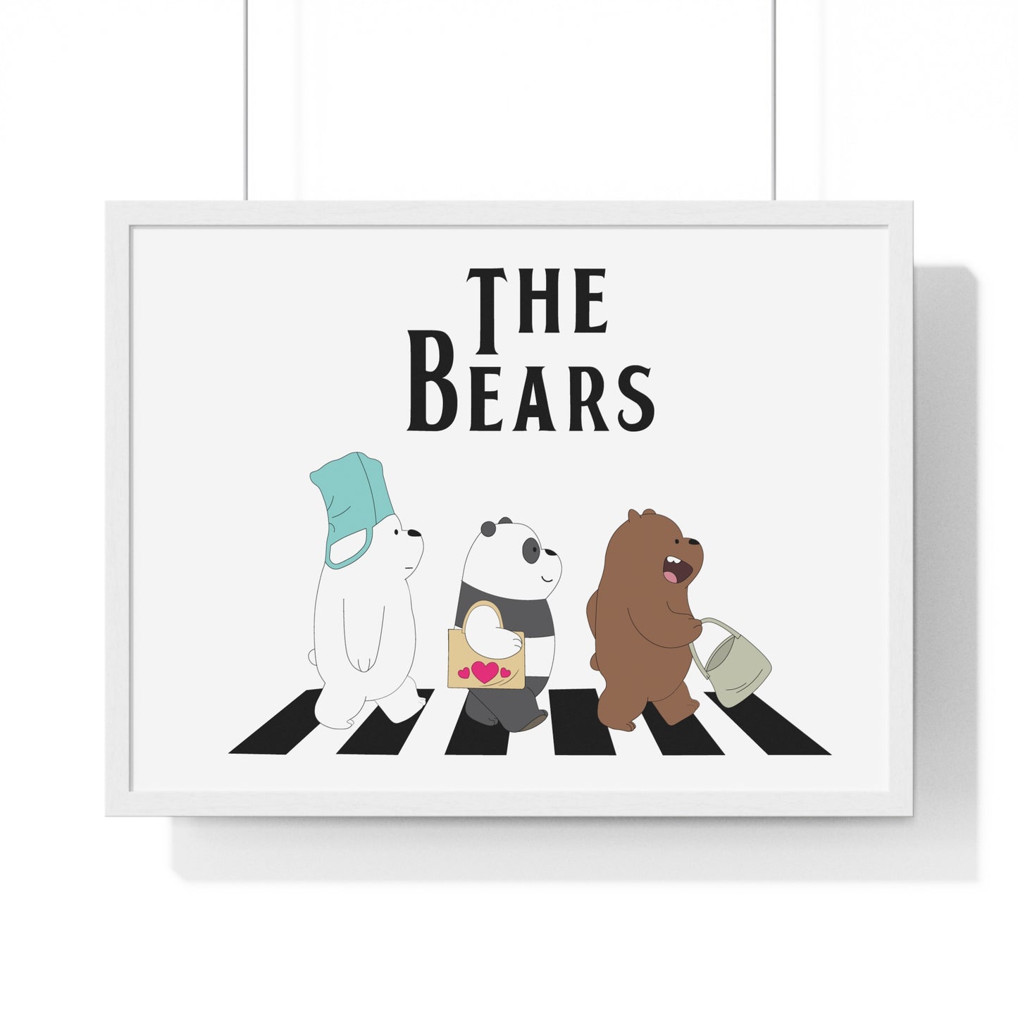 Adventue The Bears – Playful Bear Design Horizontal Framed Poster