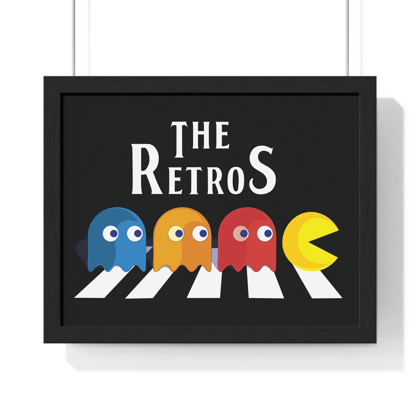 "The Retros" – Fun Retro Gaming-Inspired Horizontal Framed Poster