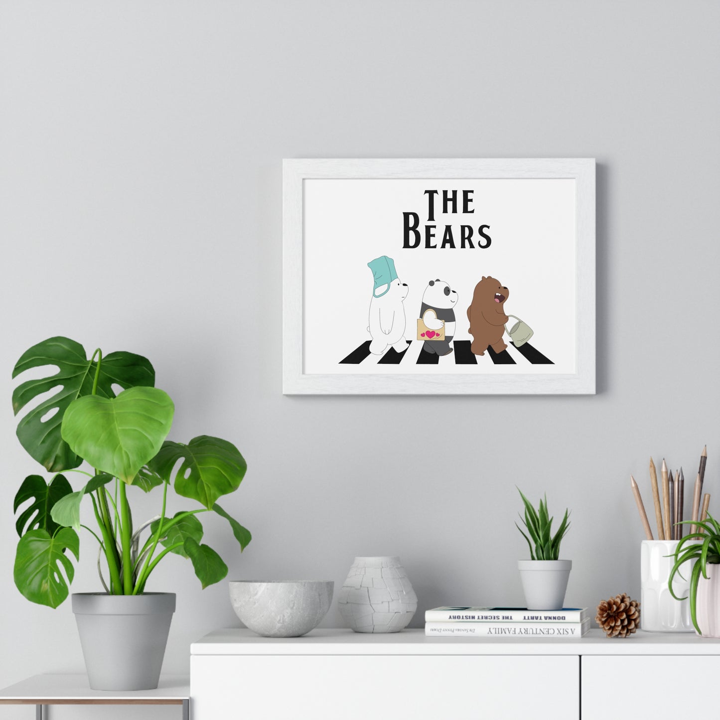 Adventue The Bears – Playful Bear Design Horizontal Framed Poster