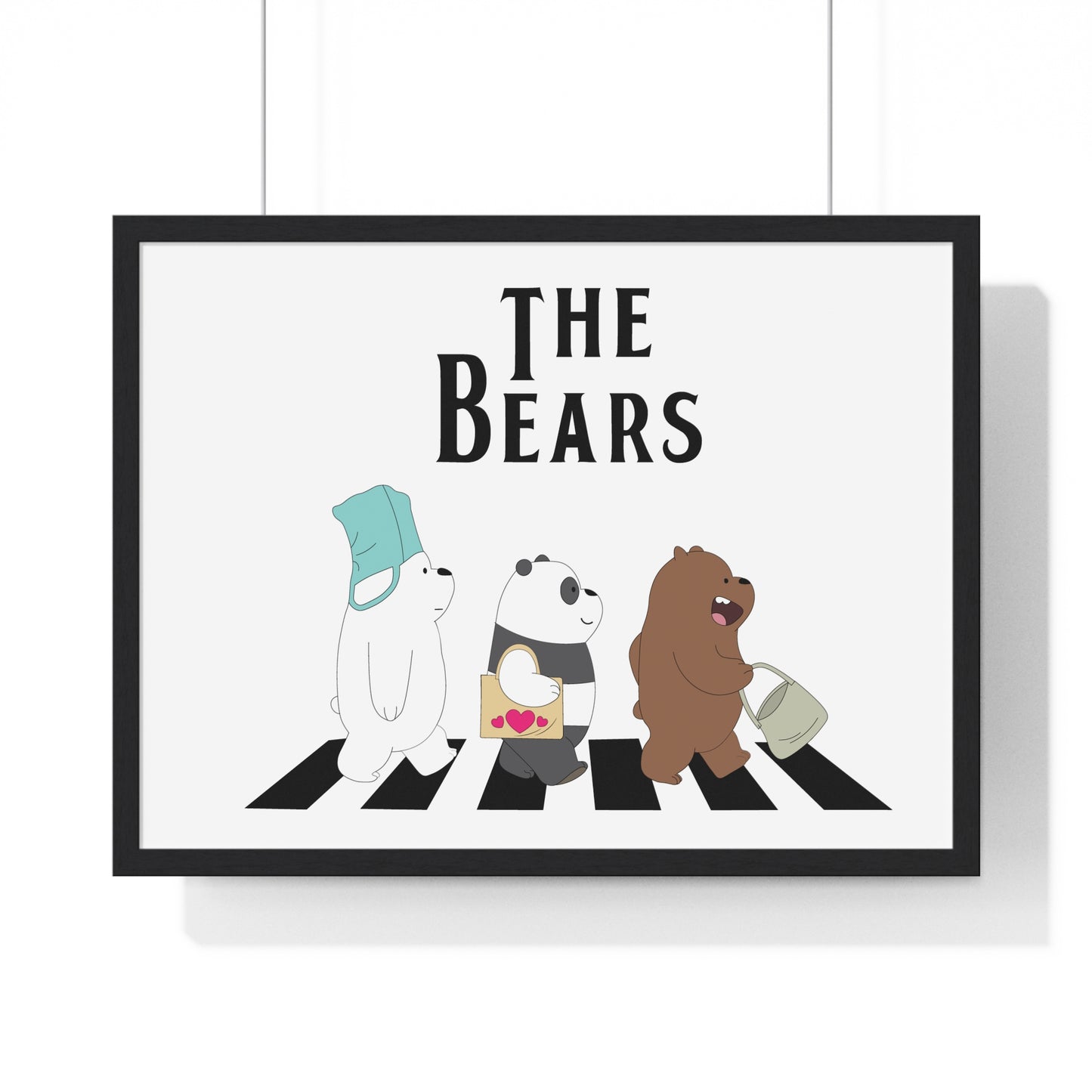 Adventue The Bears – Playful Bear Design Horizontal Framed Poster