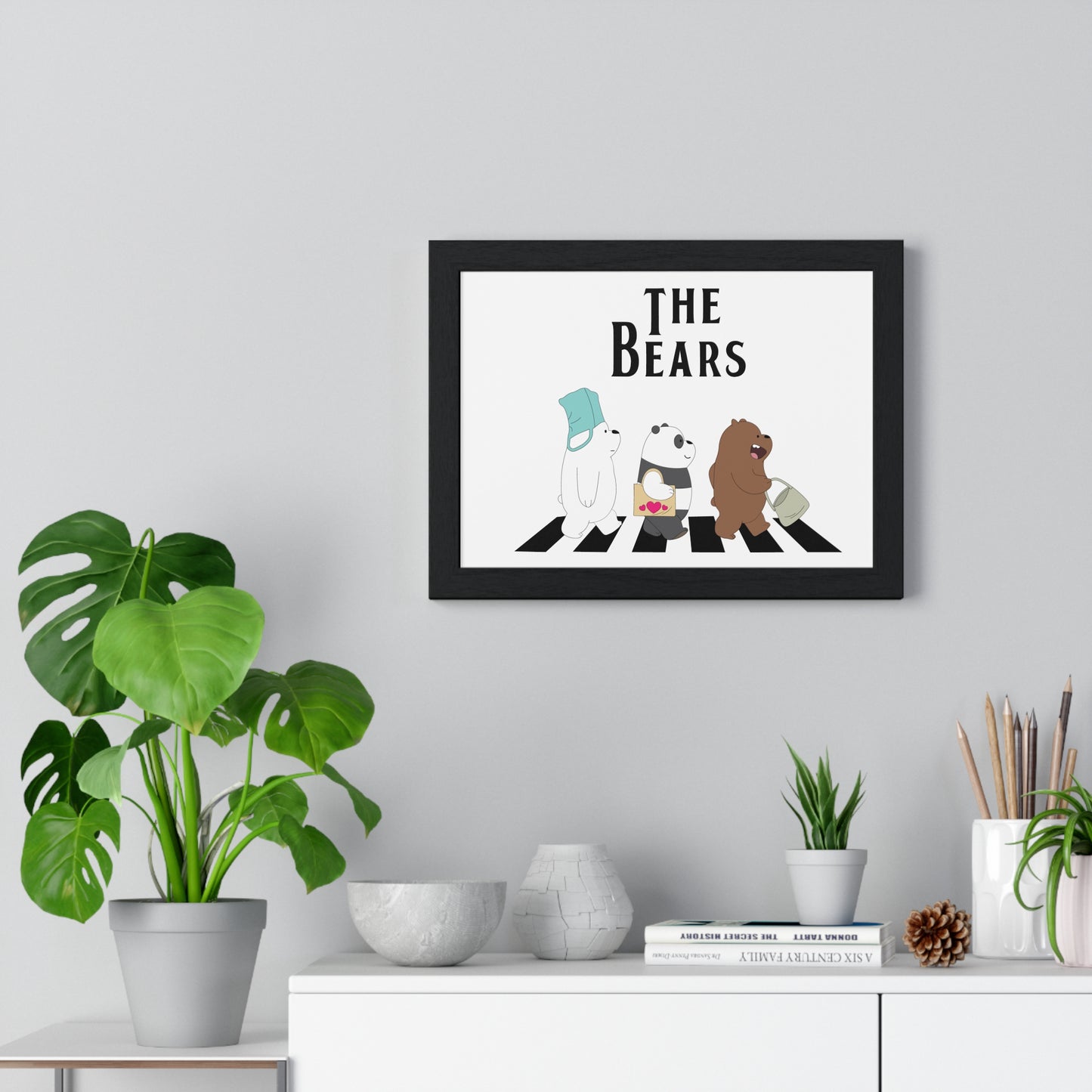 Adventue The Bears – Playful Bear Design Horizontal Framed Poster