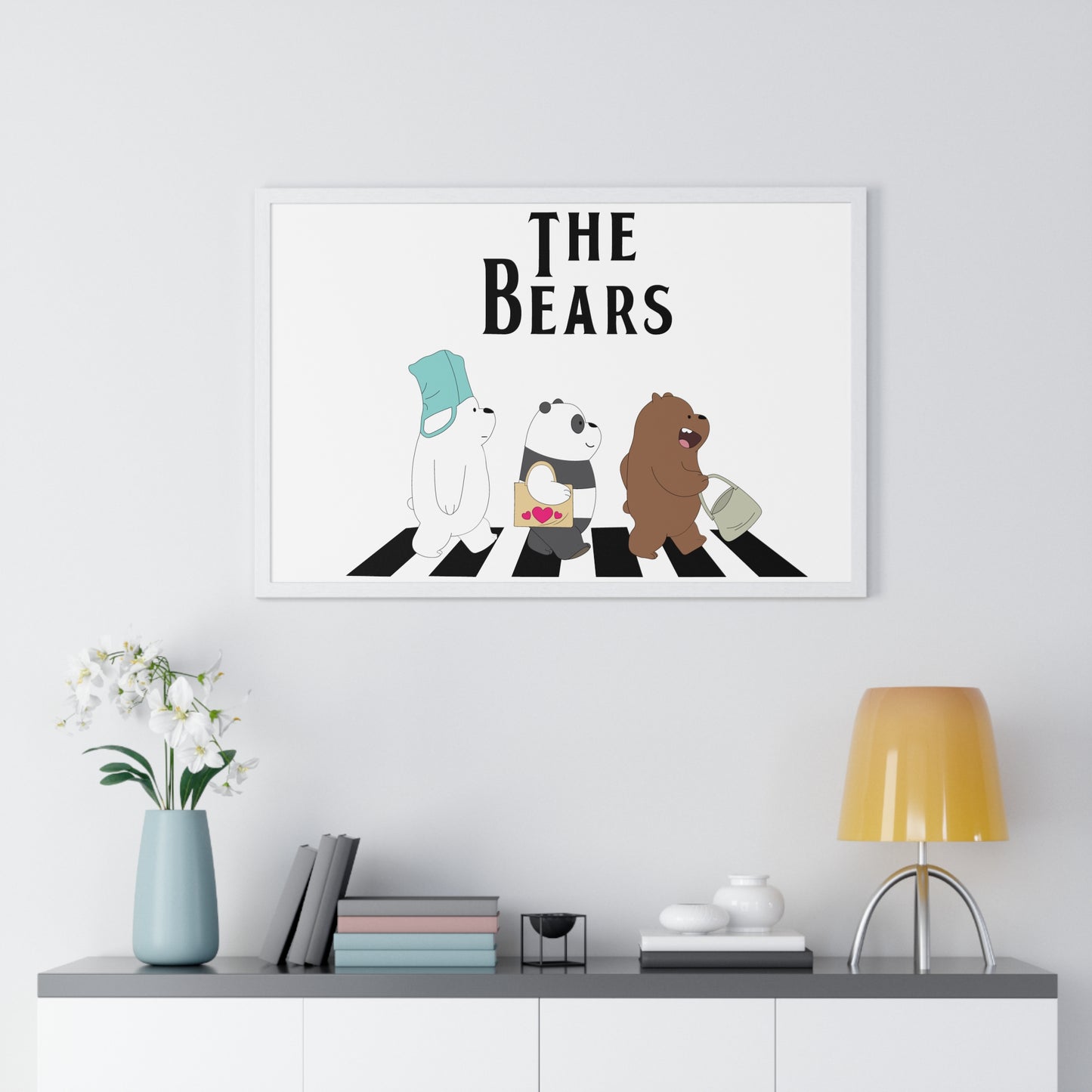 Adventue The Bears – Playful Bear Design Horizontal Framed Poster