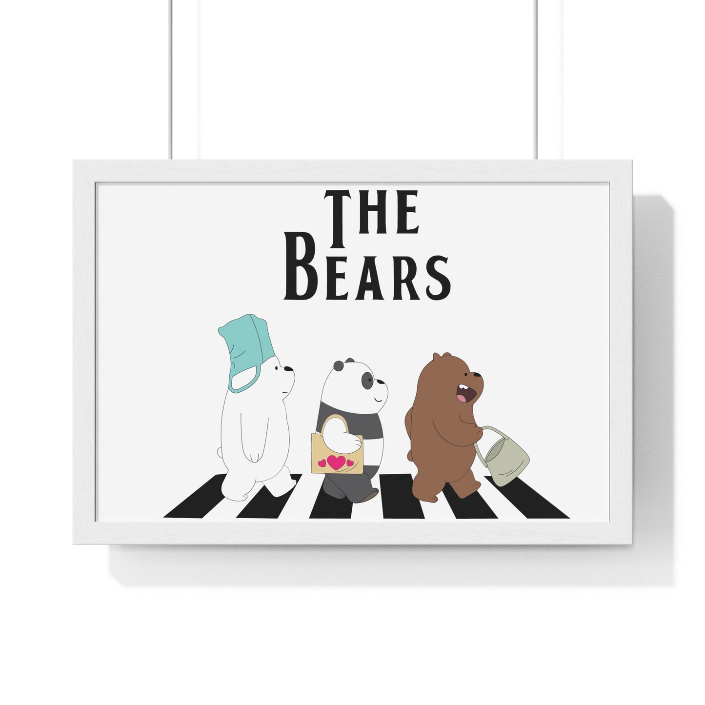 Adventue The Bears – Playful Bear Design Horizontal Framed Poster