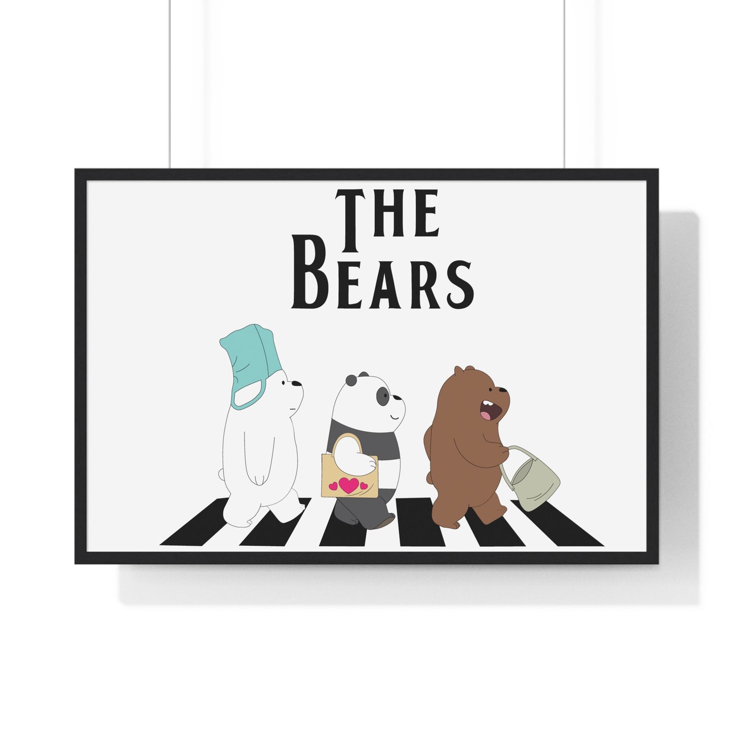 Adventue The Bears – Playful Bear Design Horizontal Framed Poster