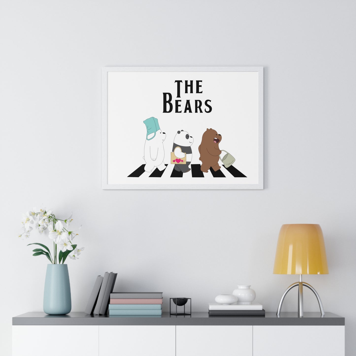 Adventue The Bears – Playful Bear Design Horizontal Framed Poster