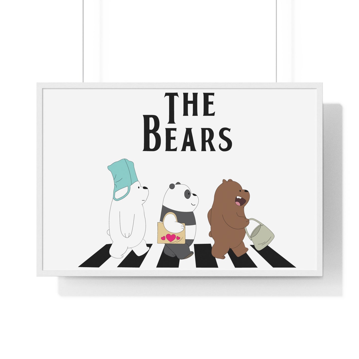 Adventue The Bears – Playful Bear Design Horizontal Framed Poster