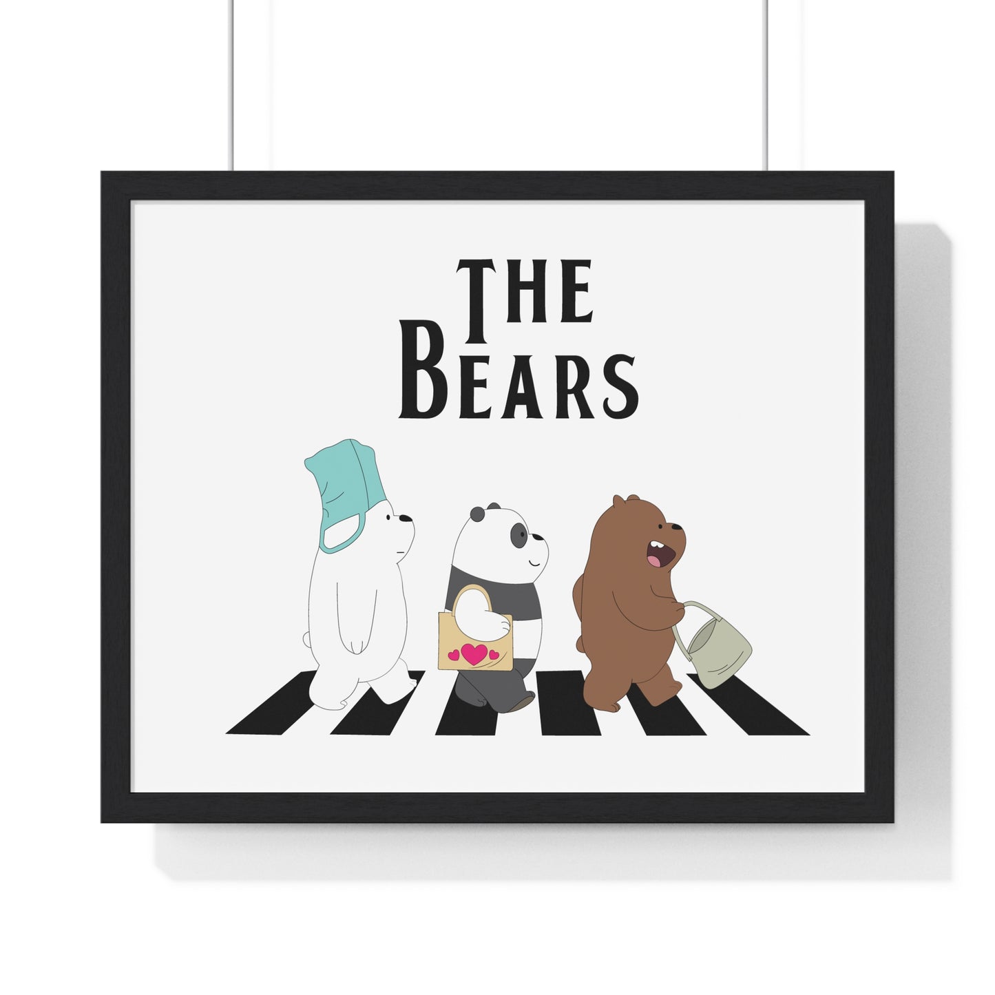 Adventue The Bears – Playful Bear Design Horizontal Framed Poster