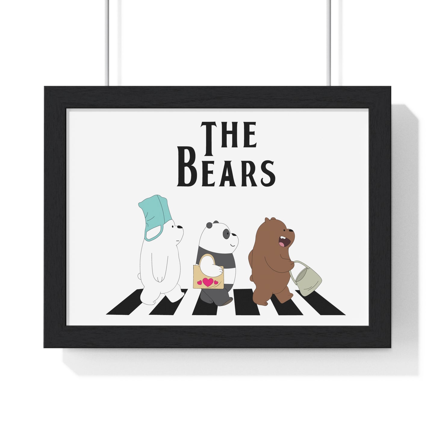 Adventue The Bears – Playful Bear Design Horizontal Framed Poster