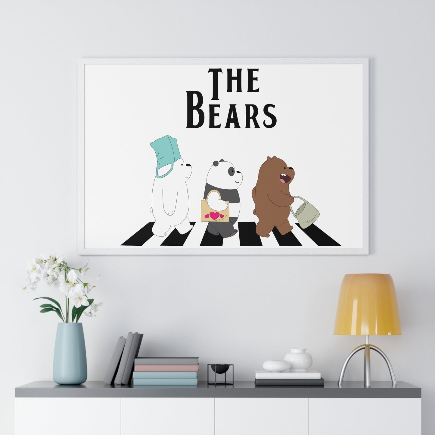 Adventue The Bears – Playful Bear Design Horizontal Framed Poster