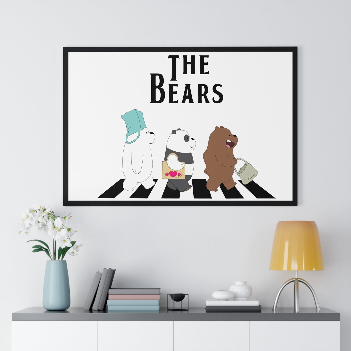 Adventue The Bears – Playful Bear Design Horizontal Framed Poster