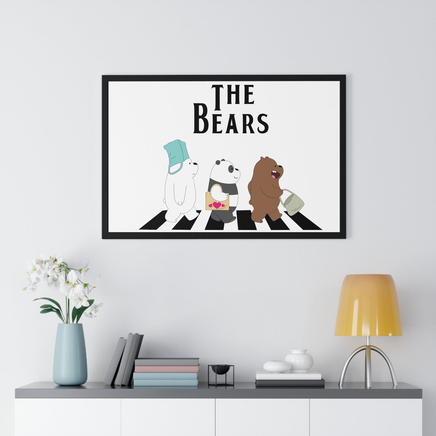 Adventue The Bears – Playful Bear Design Horizontal Framed Poster