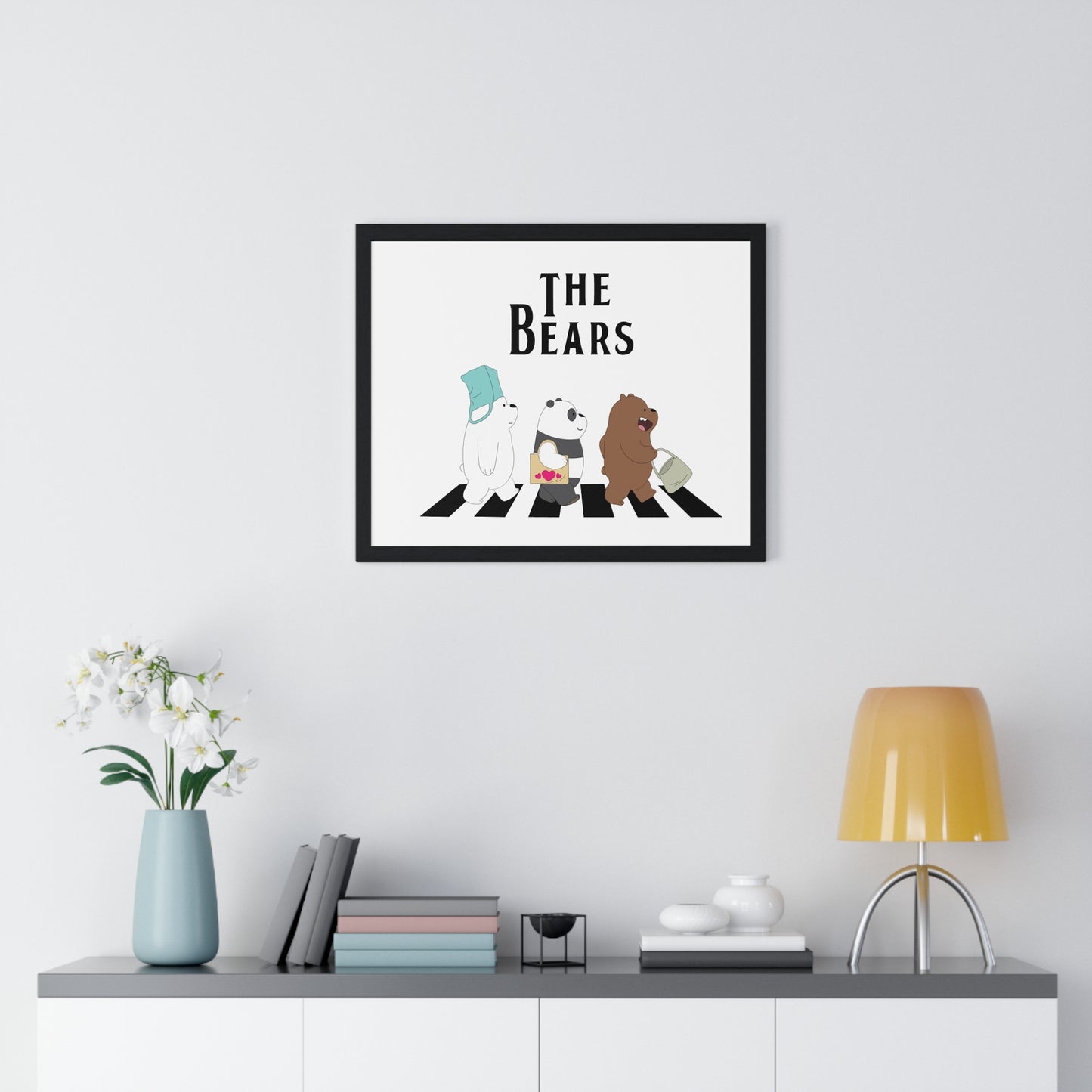 Adventue The Bears – Playful Bear Design Horizontal Framed Poster