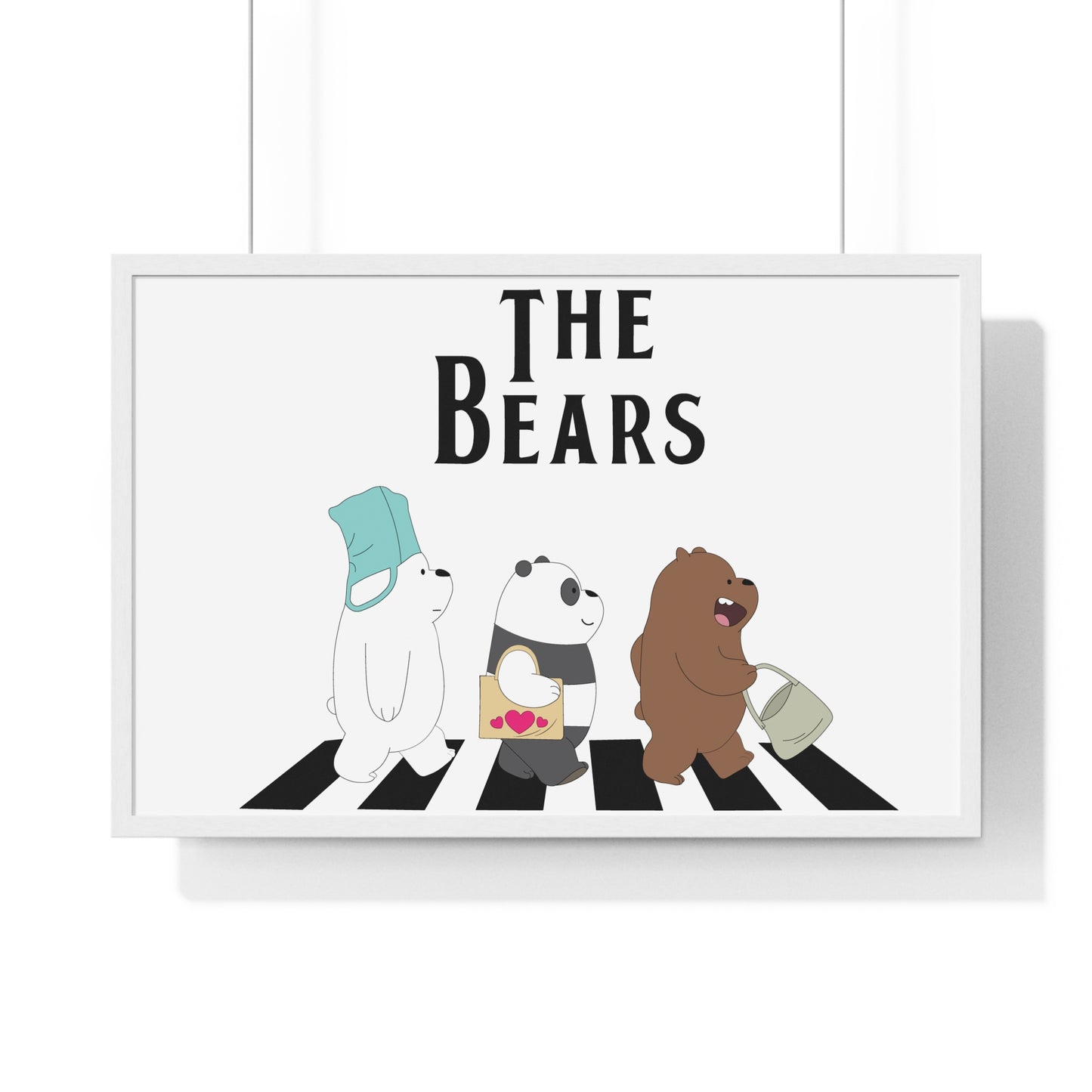 Adventue The Bears – Playful Bear Design Horizontal Framed Poster