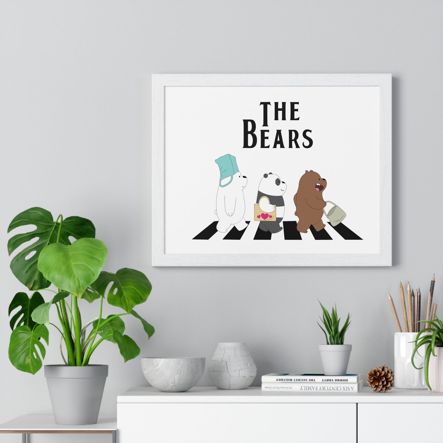 Adventue The Bears – Playful Bear Design Horizontal Framed Poster