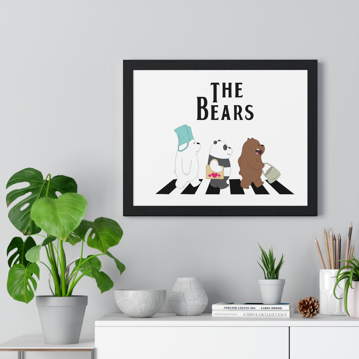 Adventue The Bears – Playful Bear Design Horizontal Framed Poster