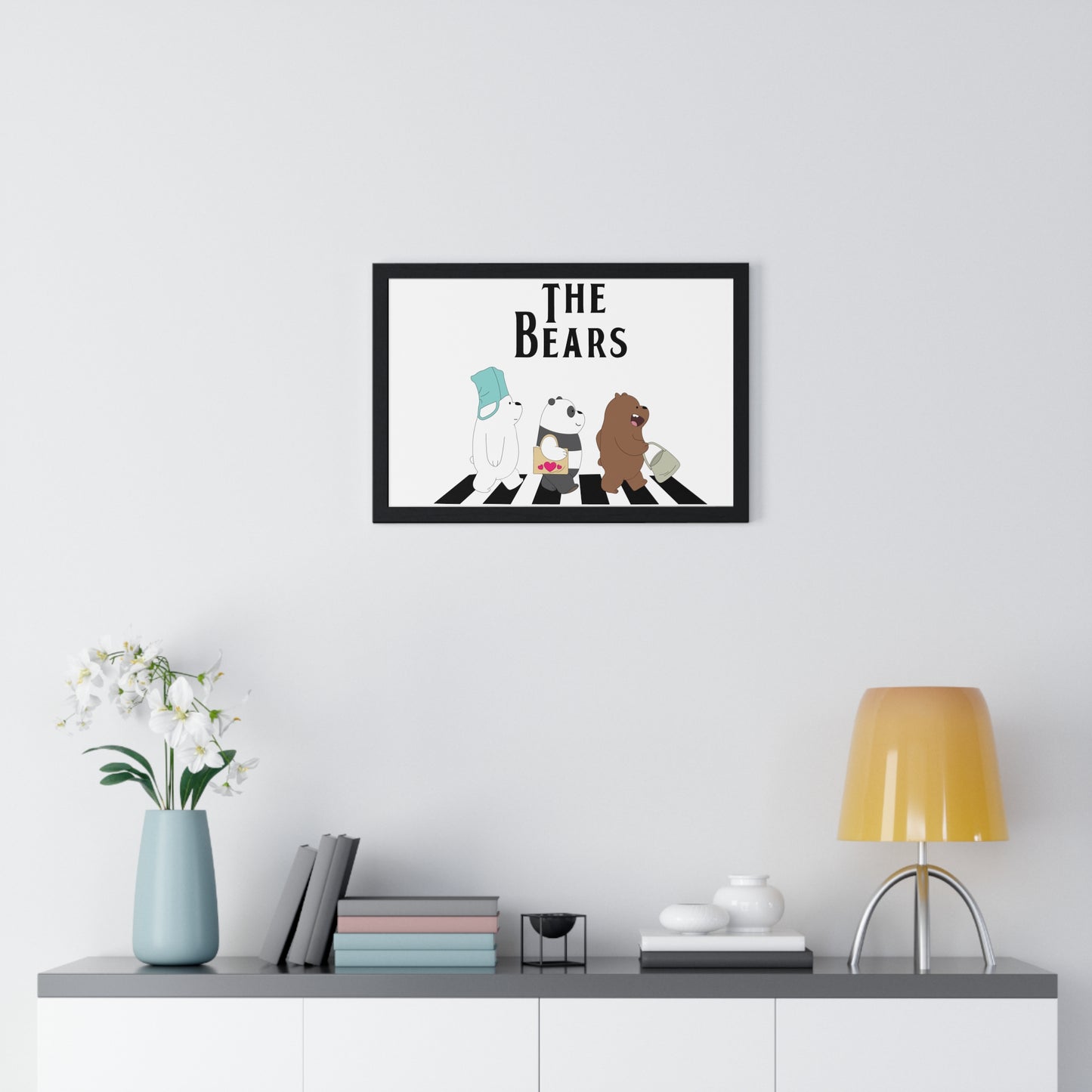 Adventue The Bears – Playful Bear Design Horizontal Framed Poster