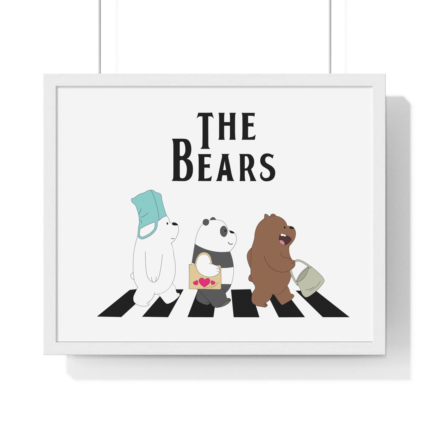 Adventue The Bears – Playful Bear Design Horizontal Framed Poster