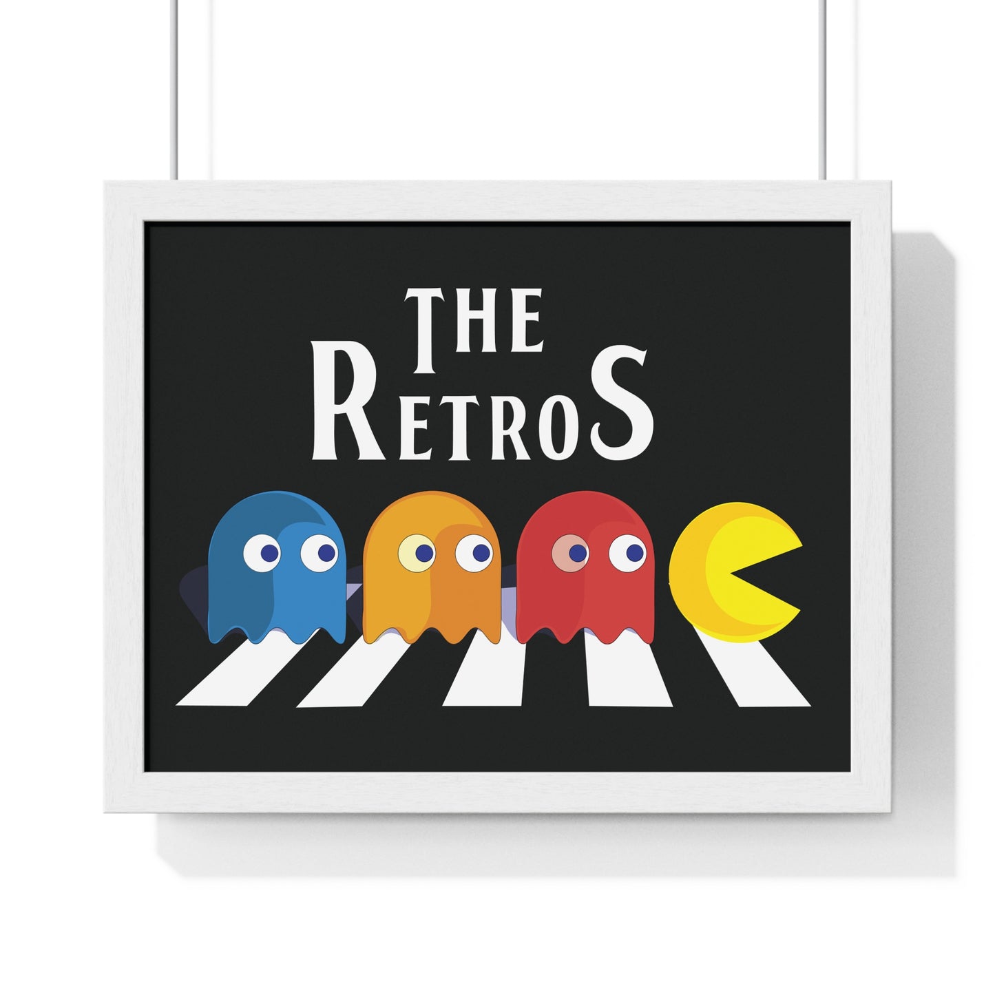 "The Retros" – Fun Retro Gaming-Inspired Horizontal Framed Poster