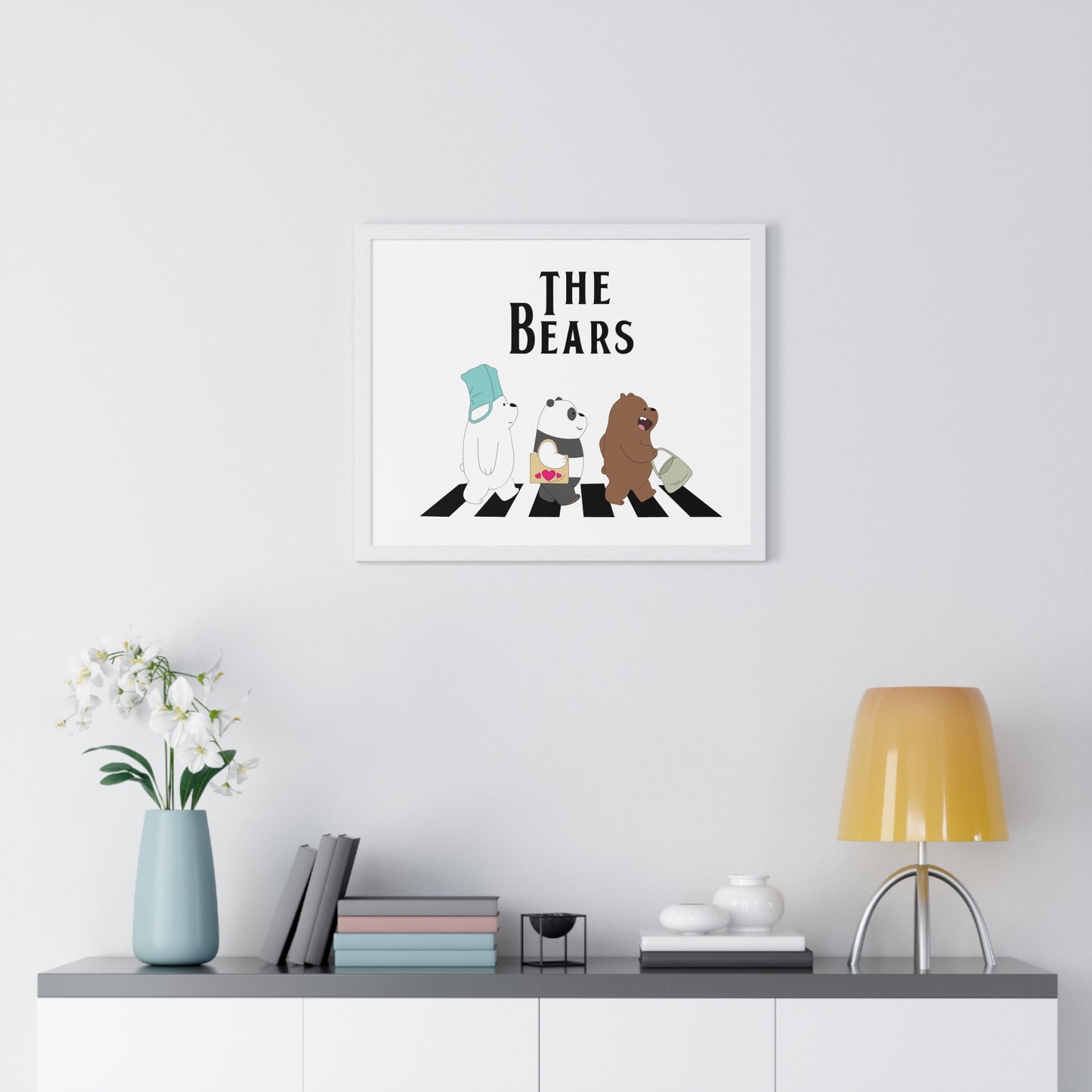 Adventue The Bears – Playful Bear Design Horizontal Framed Poster