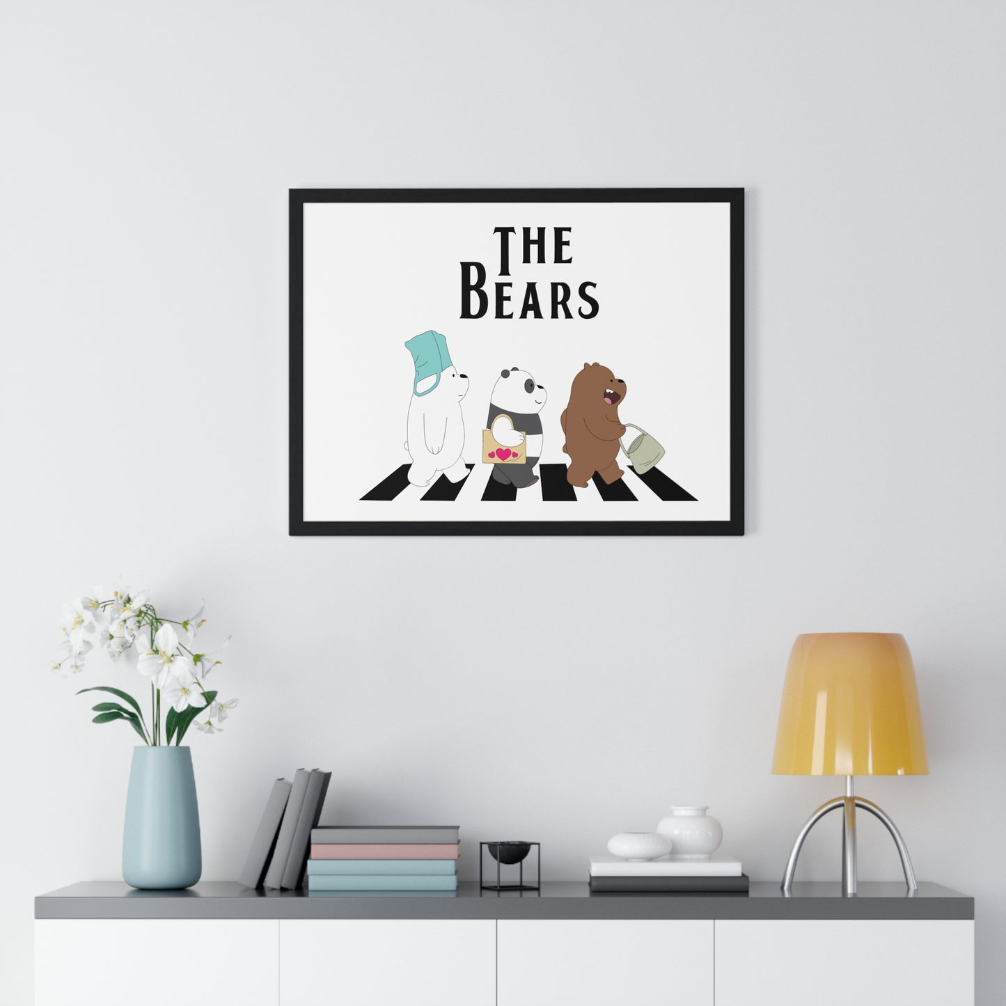 Adventue The Bears – Playful Bear Design Horizontal Framed Poster