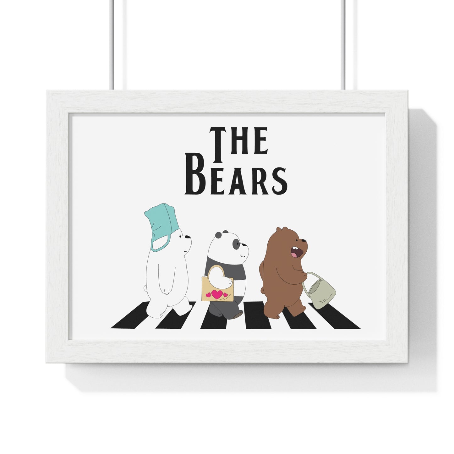 Adventue The Bears – Playful Bear Design Horizontal Framed Poster